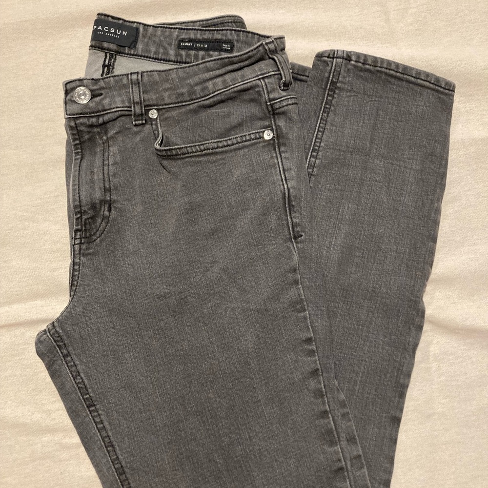 PacSun Black Wash Skinny Jeans 33x32